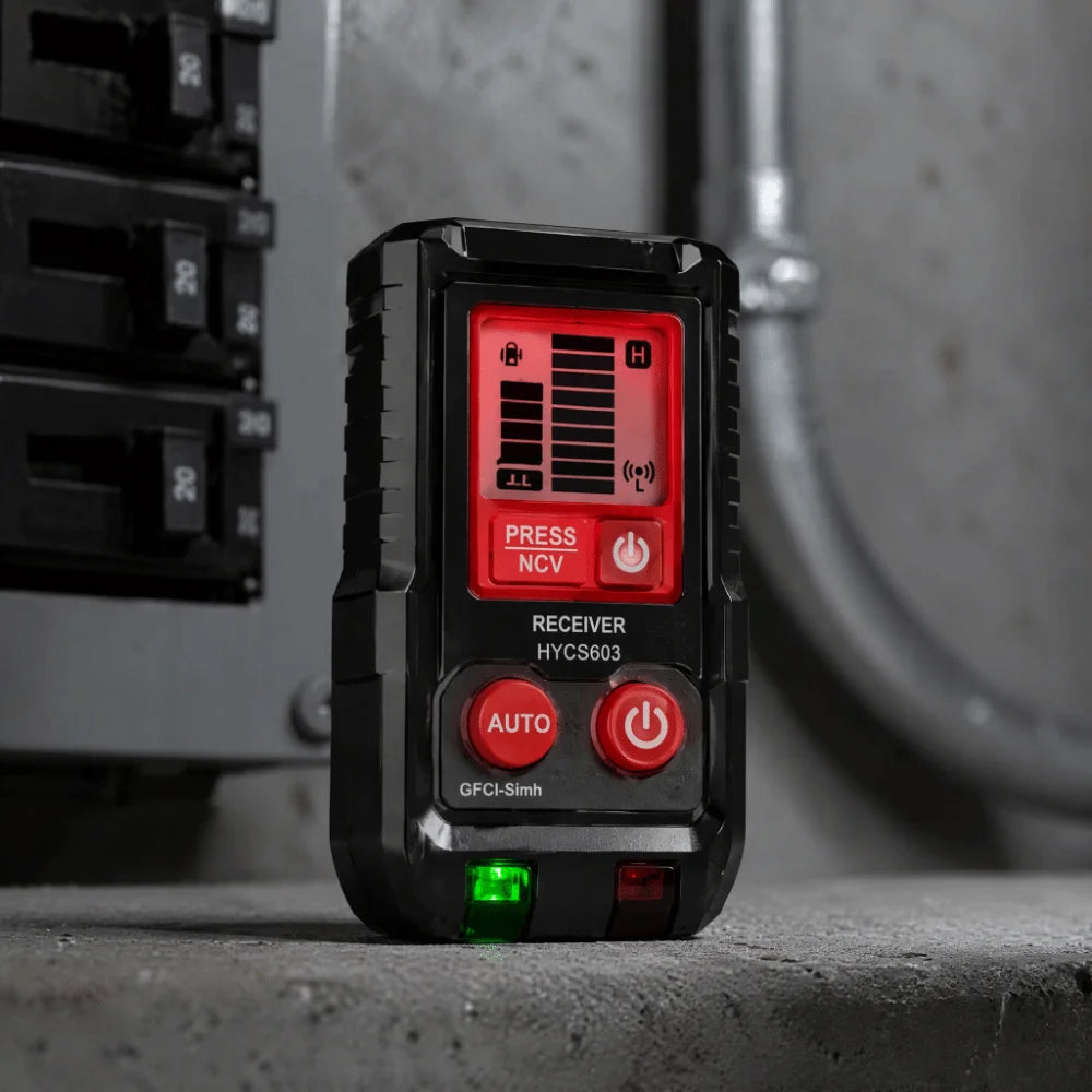 Handheld Receiver Circuit Breaker Finder Digital Display Automatic Detection GFCI Check Branch Line Review for US Plug