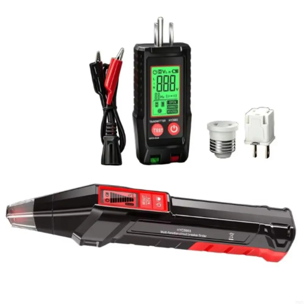 Handheld Receiver Circuit Breaker Finder Digital Display Automatic Detection GFCI Check Branch Line Review for US Plug