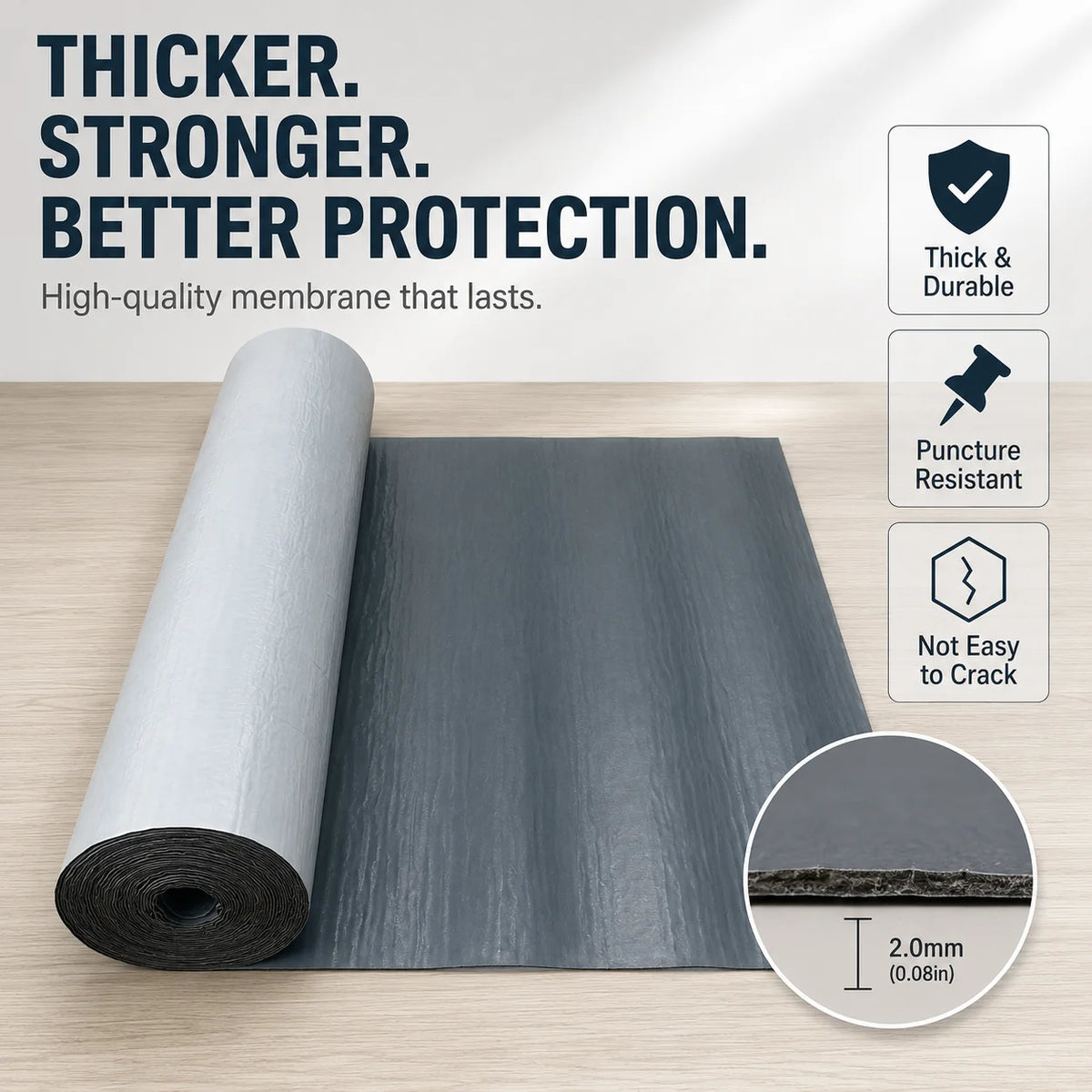 Self Adhesive Waterproof Membrane Instant Leak Stop Seal Repair Tape for Roof Garage Balcony Pipeline Outdoor Building