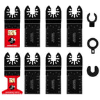 Japanese Teeth Oscillating Saw Blades Universal Quick Release Oscillating Multitool Blades Clean Cut for Wood Plastic