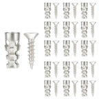 6x14mm Expansion Screws 30/60Pack, High Strength Wall Anchors, Door Hinge Repair Kit for Tile Stone Cabinet Home