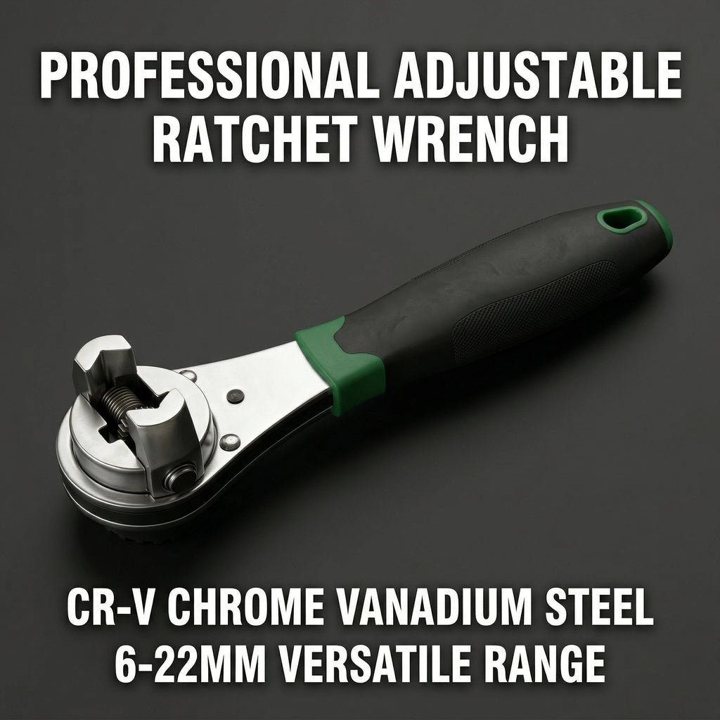 Multifunctional Ratchet Wrench Adjustable 6-22mm Screw Universal Adjustable Ratcheting Wrench Repair Hand Tools