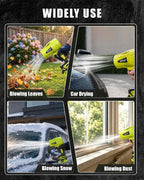 Handheld Cordless Leaf Blower, 600 CFM Turbo Jet, Lightweight Yard Blower for Leaves, Wood Shavings & Car Drying,