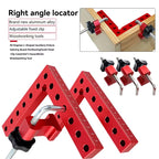 12Pcs Right Angle Square Positioning Jig Kit with Storage Case Aluminum Alloy Woodworking Locator Jig for Furniture DIY