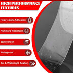 Transparent Window Weather Sealing Tape ， Window Insulation Caulk for Shower Glass Gaps and Clear Tape Doors Windows