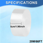 Transparent Window Weather Sealing Tape ， Window Insulation Caulk for Shower Glass Gaps and Clear Tape Doors Windows