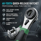 Multifunctional Ratchet Wrench Adjustable 6-22mm Screw Universal Adjustable Ratcheting Wrench Repair Hand Tools