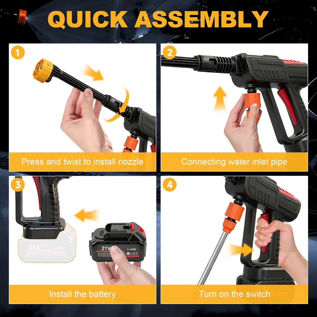 21V Cordless Pressure Washer