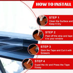 Transparent Window Weather Sealing Tape ， Window Insulation Caulk for Shower Glass Gaps and Clear Tape Doors Windows