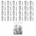 6x14mm Expansion Screws 30/60Pack, High Strength Wall Anchors, Door Hinge Repair Kit for Tile Stone Cabinet Home