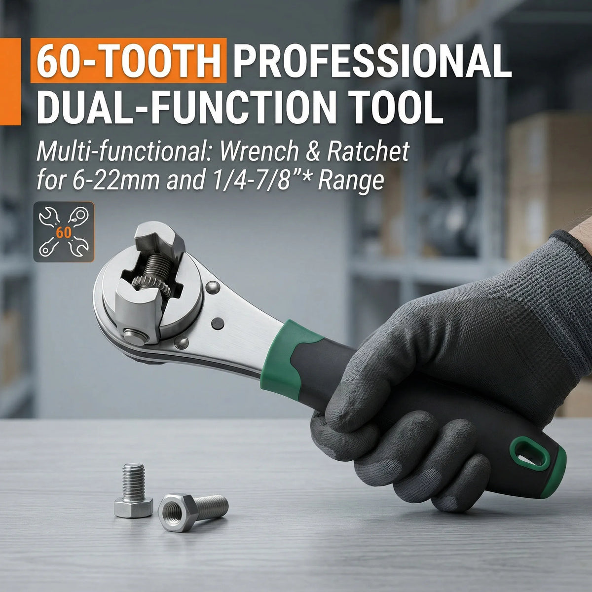 Multifunctional Ratchet Wrench Adjustable 6-22mm Screw Universal Adjustable Ratcheting Wrench Repair Hand Tools