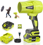 Handheld Cordless Leaf Blower, 600 CFM Turbo Jet, Lightweight Yard Blower for Leaves, Wood Shavings & Car Drying,