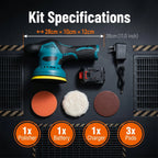 Car Polishers Wireless Automotive Polishing Machine Wax Tool 8 Gears 12V Electric Waxing Repairing Sander Car
