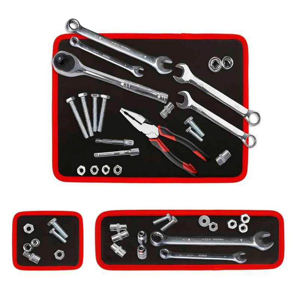 Flexible Magnetic Tool Mat Tray Holder,Magnetic Tool Tray,Flexible Magnetic Mat,Non-Slip For Garage Workshop Auto