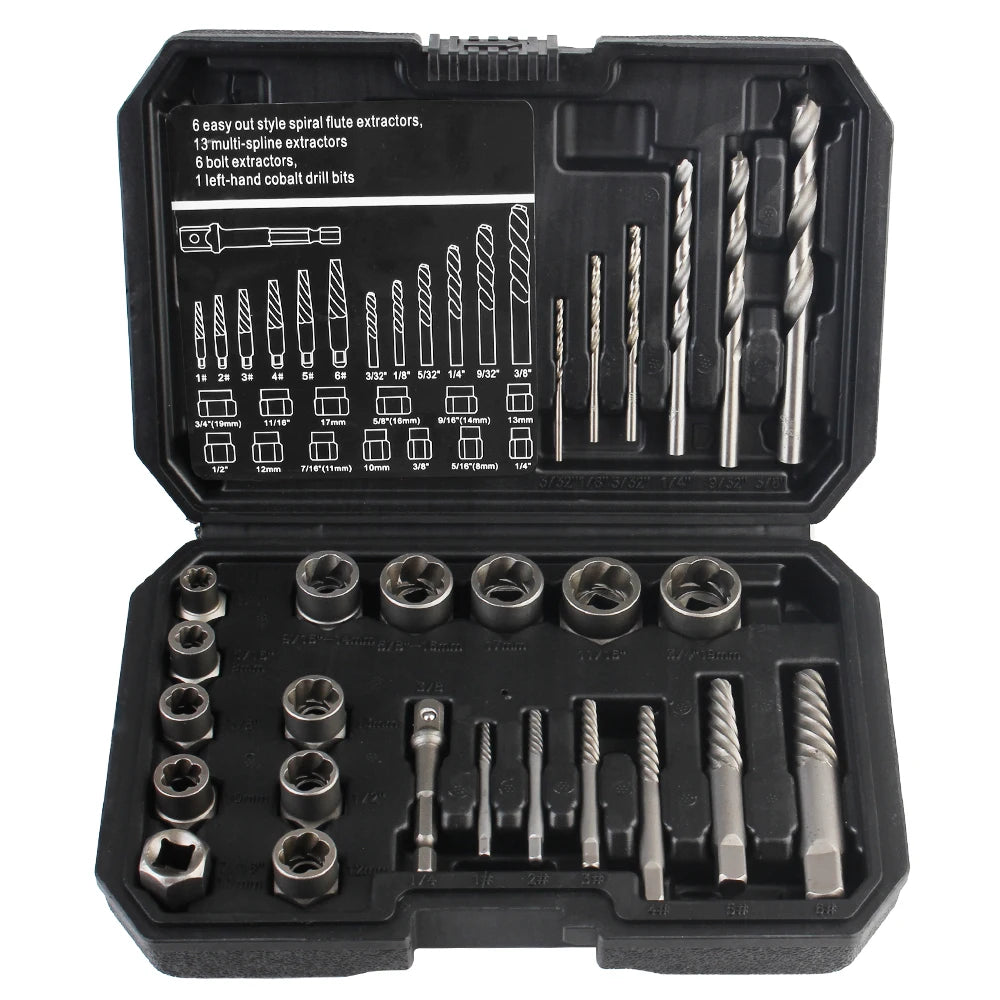 26-Piece Screw Extractor Set