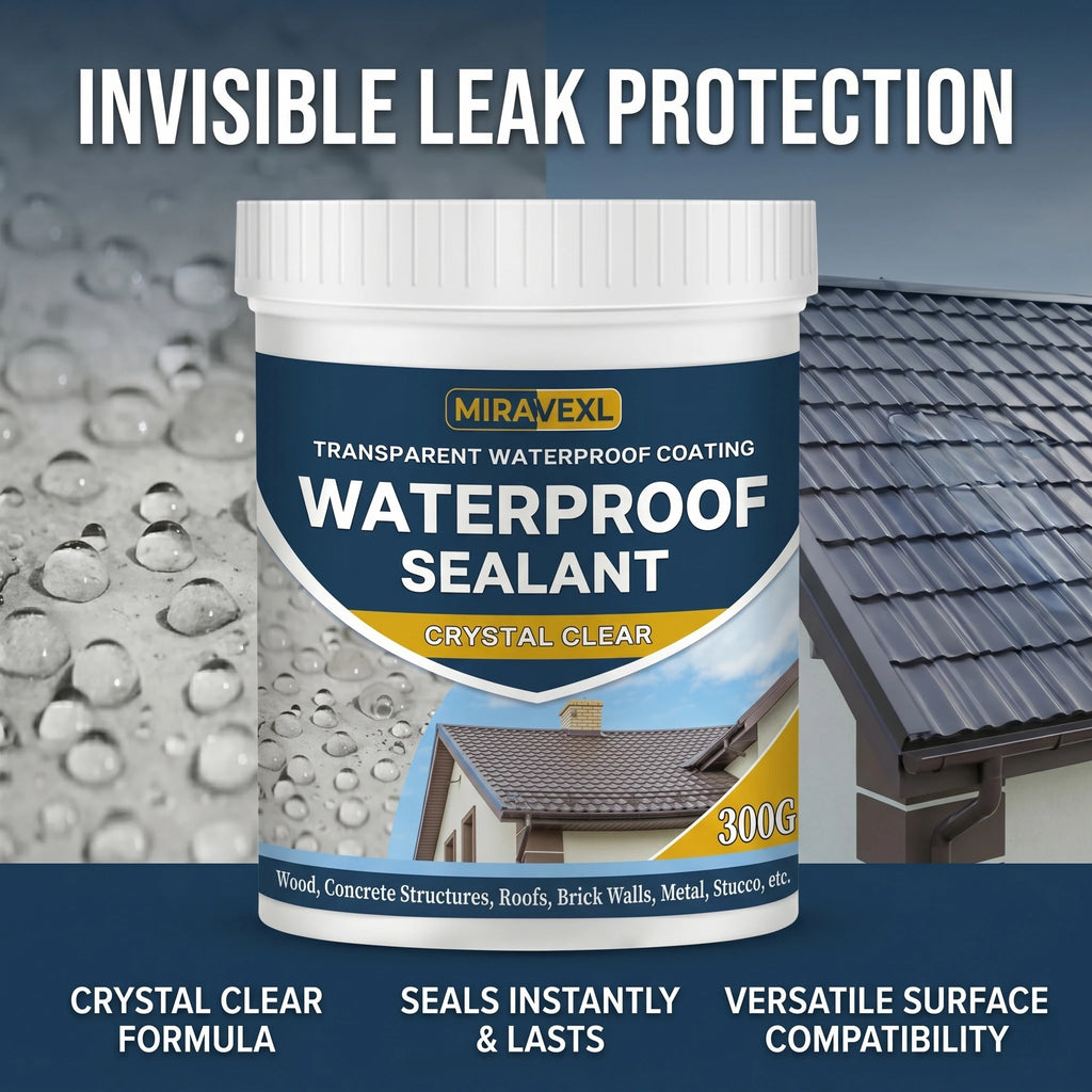 MIRAVEXL Crystal Clear Waterproof Sealant Invisible Transparent Adhesive Anti-Leak Liquid Coating for Concrete Wood