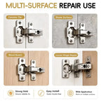 6x14mm Expansion Screws 30/60Pack, High Strength Wall Anchors, Door Hinge Repair Kit for Tile Stone Cabinet Home