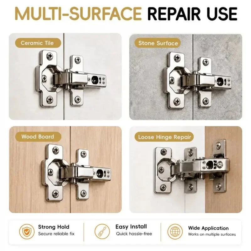 6x14mm Expansion Screws 30/60Pack, High Strength Wall Anchors, Door Hinge Repair Kit for Tile Stone Cabinet Home