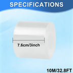 Transparent Window Weather Sealing Tape ， Window Insulation Caulk for Shower Glass Gaps and Clear Tape Doors Windows
