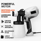 800W Electric Paint Sprayer, Adjustable Flow, 3 Copper Nozzles for Home DIY, Furniture, Walls, and Fence Painting