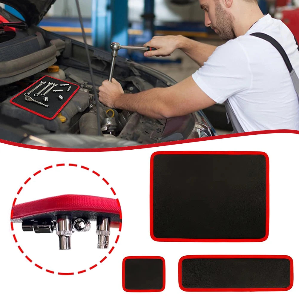 Flexible Magnetic Tool Mat Tray Holder,Magnetic Tool Tray,Flexible Magnetic Mat,Non-Slip For Garage Workshop Auto
