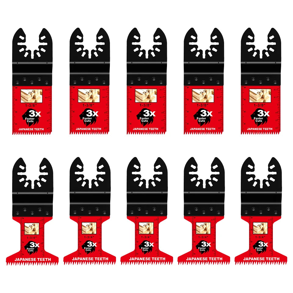 Japanese Teeth Oscillating Saw Blades Universal Quick Release Oscillating Multitool Blades Clean Cut for Wood Plastic