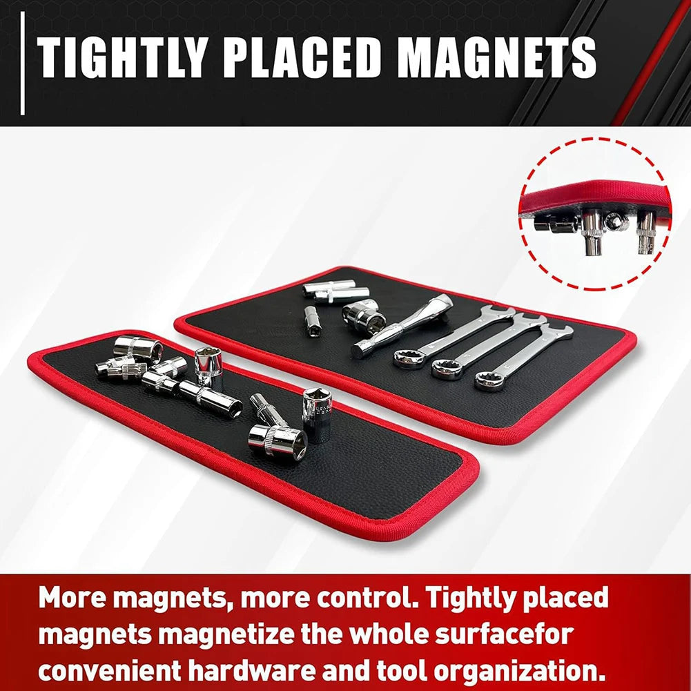 Flexible Magnetic Tool Mat Tray Holder,Magnetic Tool Tray,Flexible Magnetic Mat,Non-Slip For Garage Workshop Auto